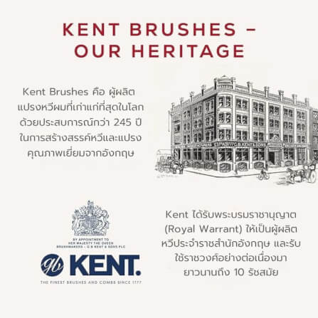 แปรงหวีผม KENTรุ่น BA29 สำหรับเด็กอ่อน ขนแปรงนุ่มพิเศษ + กระเป๋าผ้า_7